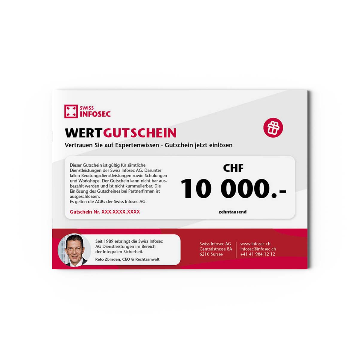Wertgutschein CHF 10'000 .-