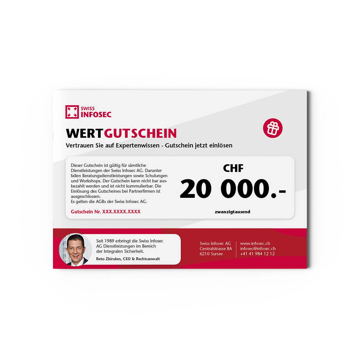 Wertgutschein CHF 20'000.-