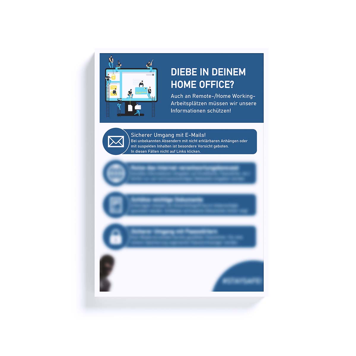 Awareness-Plakat: Home-Office